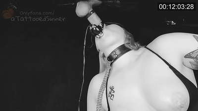 Pretty girl with perfect tits at the gloryhole